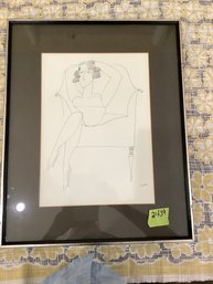 LIsted Artist Saul Steinberg Seeded Woman  III Lithographs