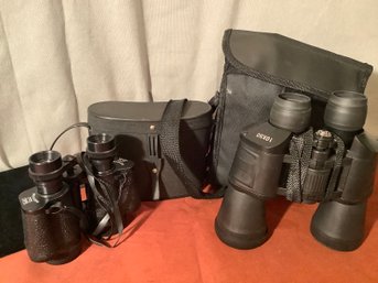 2 Pair Of Binoculars In Cases