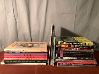 Informative Books Including Antiquing For Dummies,Toys, Guide To Radios & More