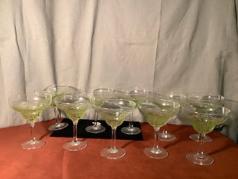 10 Margarita Tinted  Bubble Glasses