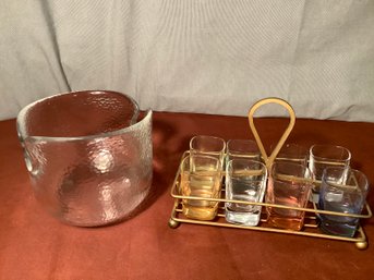 Rosenthal Apertif Or Wine Chilling Bucket -Also Glassware Set