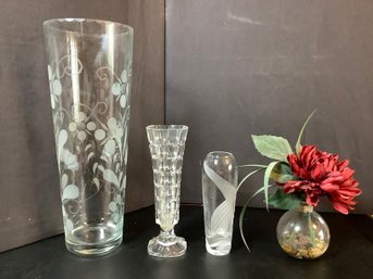 Lenox Windswept Crystal, Hand Cut Crystal Vase & More Vases