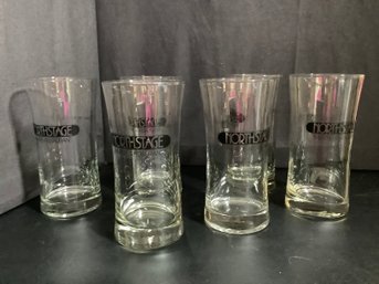 VINTAGE-COLLECTIBLE NORTH STAGE THEATER BEER GLASSES From Glen Cove, NY