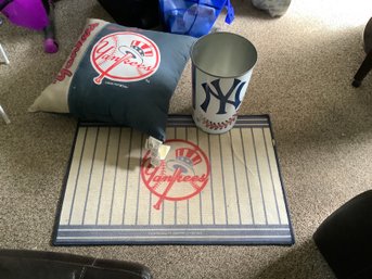 Yankee Pillow, Rug, Waste Can