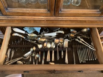 Silver Plate Forks, Knives,Spoons, Cake Server, Serving Spoons & More