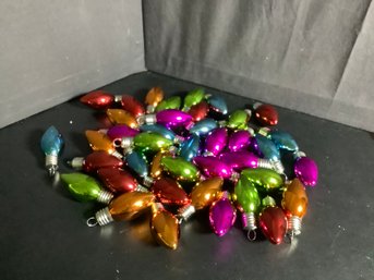 Shiny Christmas Ornament Light Bulbs