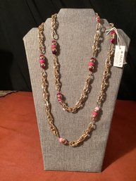 New W/ Tags Akola Necklace W/Hand Made Beads