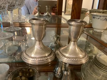 Weighted Sterling Silver Candle Sticks