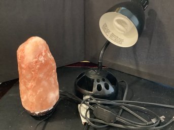 Desk Lamp & Salt Lamp