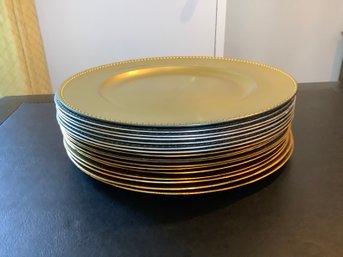 Decorative Plate Chargers- Silver & Gold