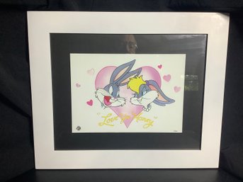 Looney Tunes Bugs Bunny And Honey Bunny Framed Love Ya Honey