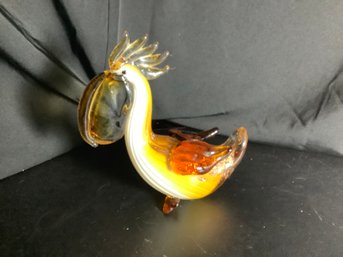 Murano Style Glass Pelican