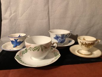 FINE CHINA TEA CUPS & SAUCERS, DEMI TASSE CUPS & SAUCERS