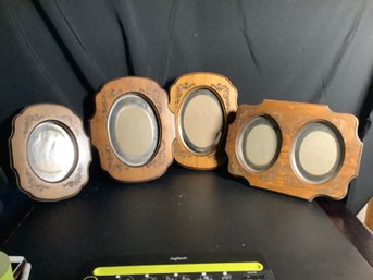 4 Wood Picture Frames MCM