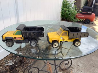 2  Metal Tonka Dump Trucks