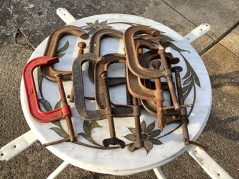 9 Pieces 6 Inch C Clamps Lot