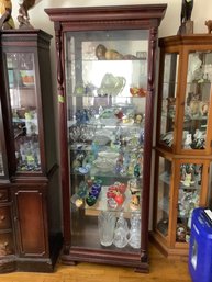 Wood & Glass Curio Display Cabinet