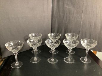 Vintage Rogaska Crystal Champagne Glasses