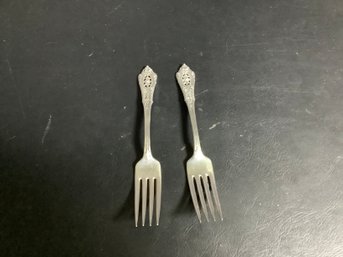 2 Wallace Sterling Silver Dinner Forks