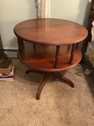 Round Wood Table