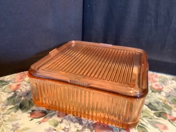 Large Pink Refrigerator Dish