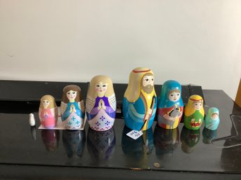 Two Wood Nesting Dolls