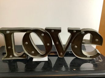 Metal Art Love Sign