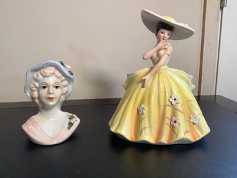 Ladies Vintage Holders & Sampson Collectible Figurine