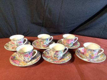 Floral Demi Tasse Set- From England