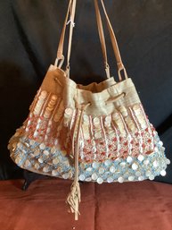 Moyna Beaded Beach Pocketbook/Bag