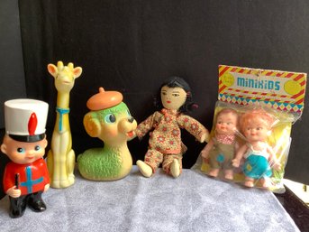 Vintage Squeeze Toys & MiniKids Still In Package