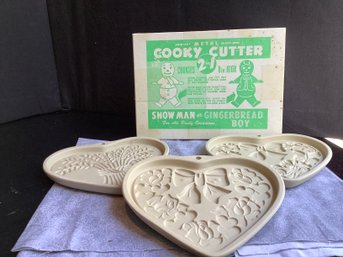 Snowman/Gingerbread And Shortbread Cookie  Molds