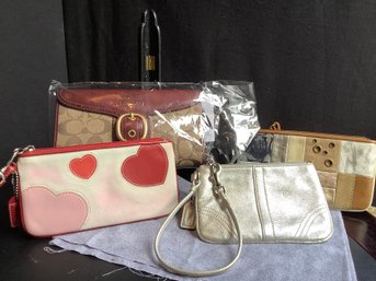 New-Coach Wallet & 3 Coach Wristlets