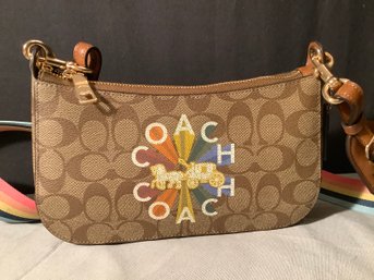 New- Coach Radial Rainbow Cross Body Pocketbook