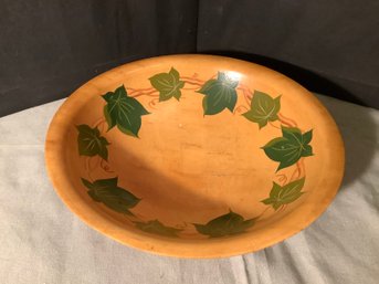 Munising Wood Footed Bowl