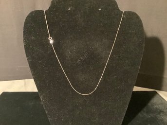 14 Kt  White Gold Chain