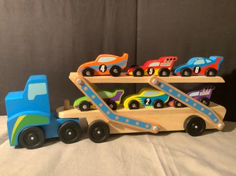 Melisssa & Doug Wood Transport Truck With Cars