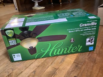 New In Box-Hunter Ceiling Fan W/ Light