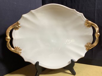 New Lenox Large Serving Platter W/24kt  Gold