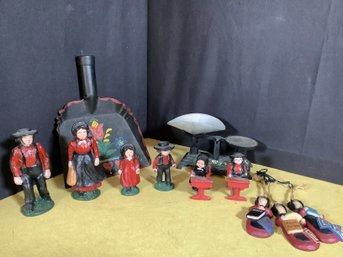 Amish Collection Cast Iron Figurines, Decorative Scale & More