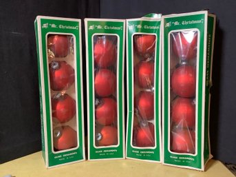 Jumbo Glass Christmas  Ornaments