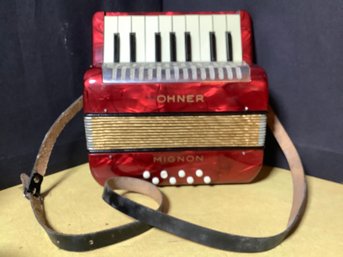 Hohner Mignonette Accordion- Beautiful Red Color