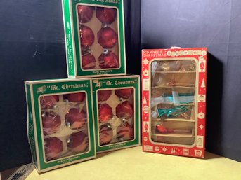 Glass  VTG Christmas Ornaments #2