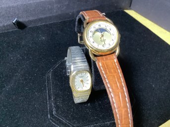 Ladies Pulsar Moonphase & Caravelle Watches