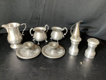 8 Piece Pewter Collection