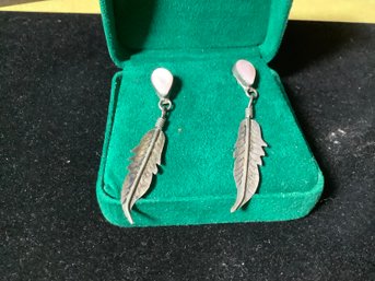 Sterling Silver & Mother Of Pearl Earrings