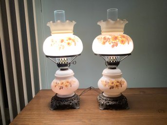 Pair Of Vintage Lamps- 3 Way Light Up!