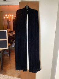 Full Length Black Velvet Cape