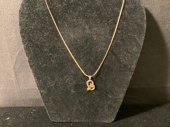 14 Kt Chain & Love Pendant