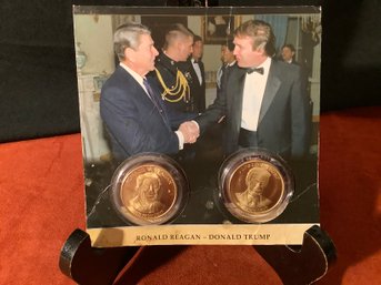 Ronald Reagan And Donald Trump Collector Coins